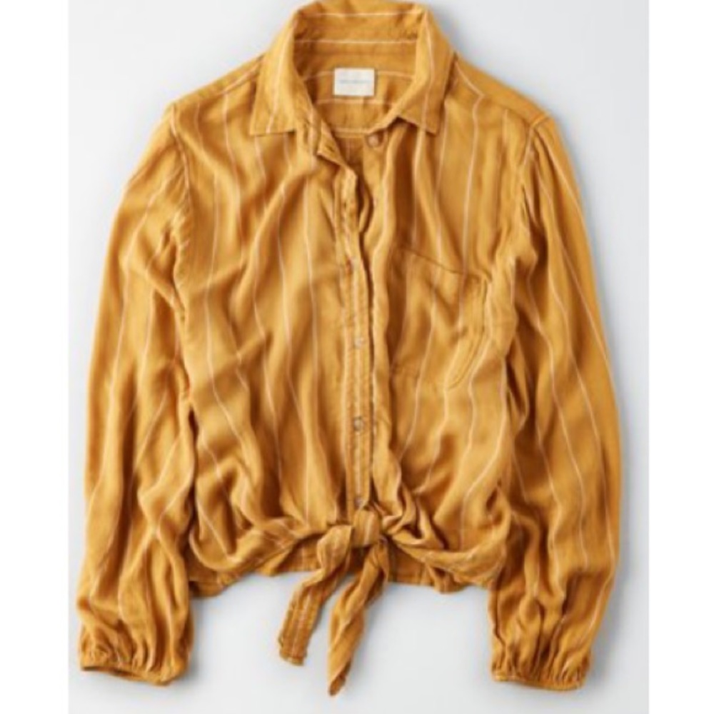 American Eagle Stripped Button Down